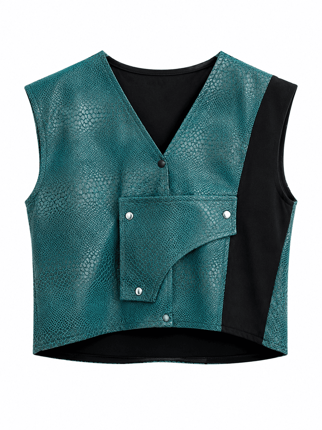 Embossed Teal Vest