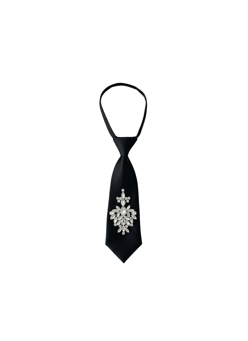 Crystal Floral Tie 