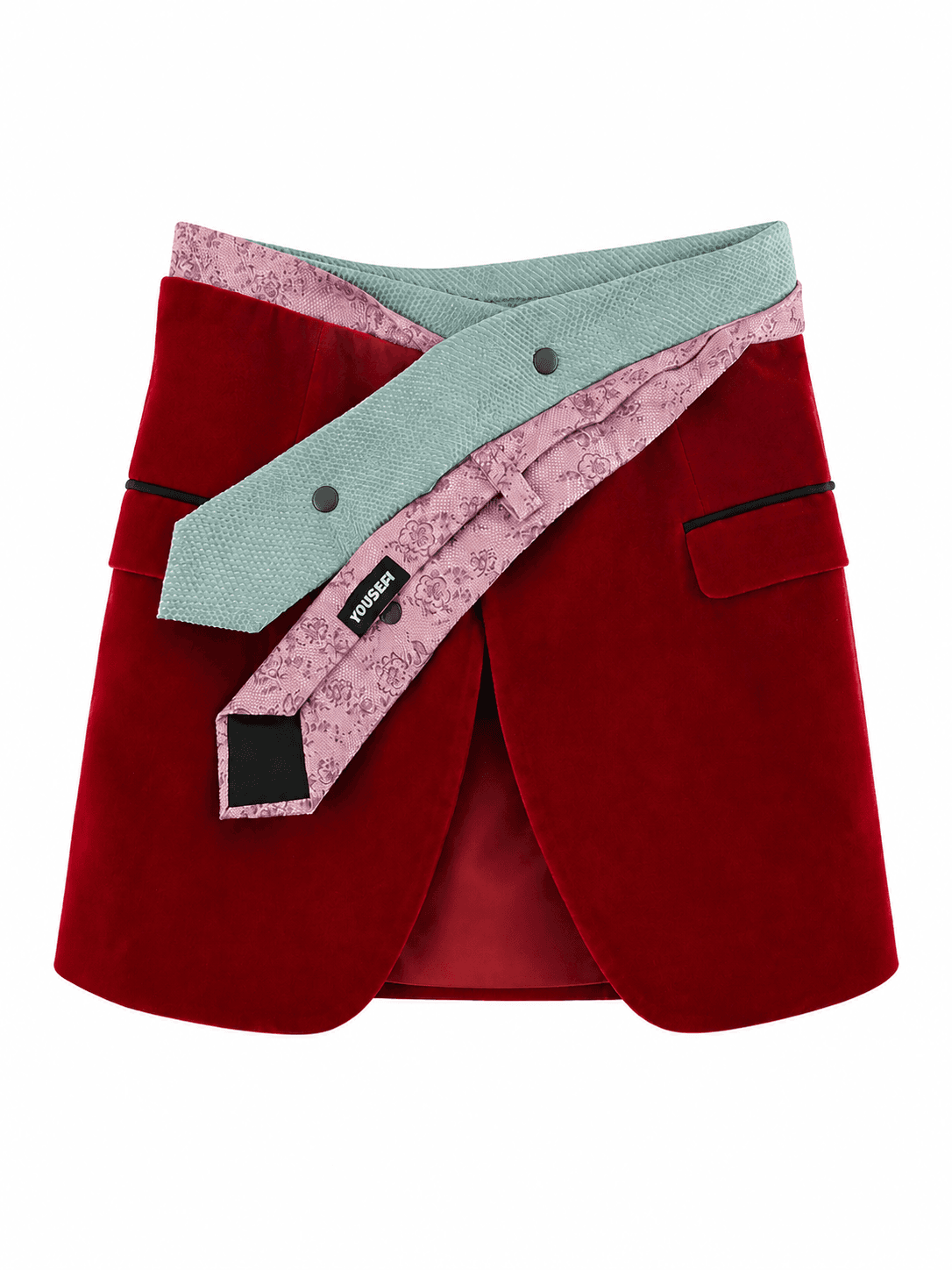 Deconstructed Blazer Mini Skirt