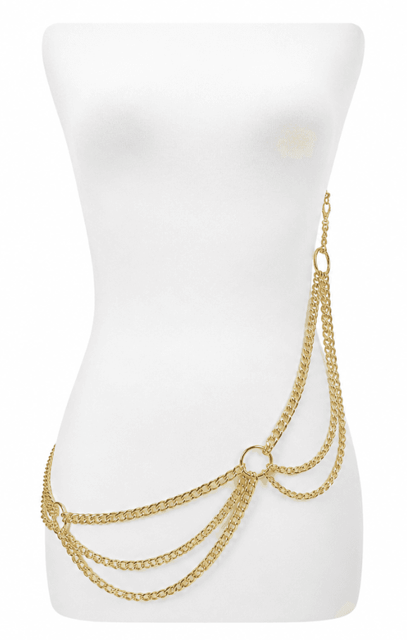 Golden Cascade Waist Chain
