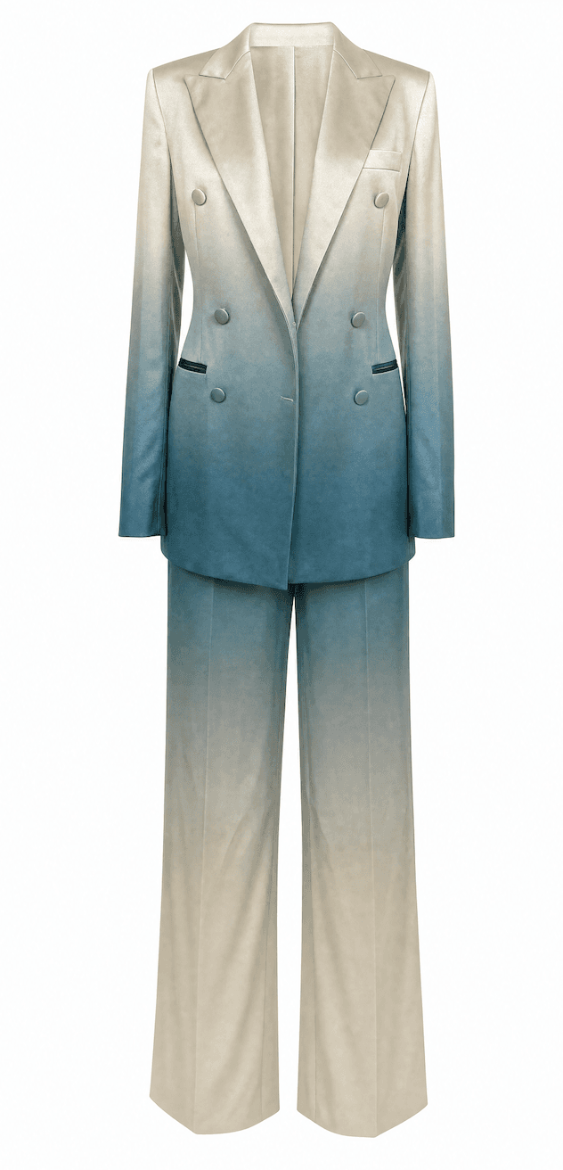 Ombre blazer-and-pants set 
