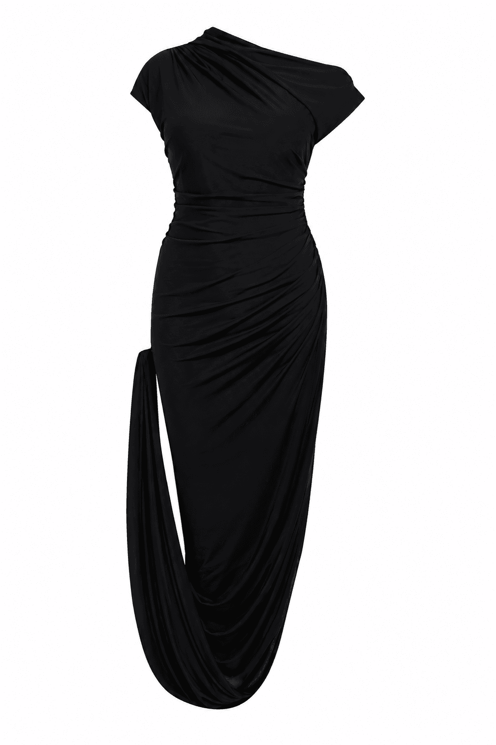 Bracelet Detail Draped Maxi Dress