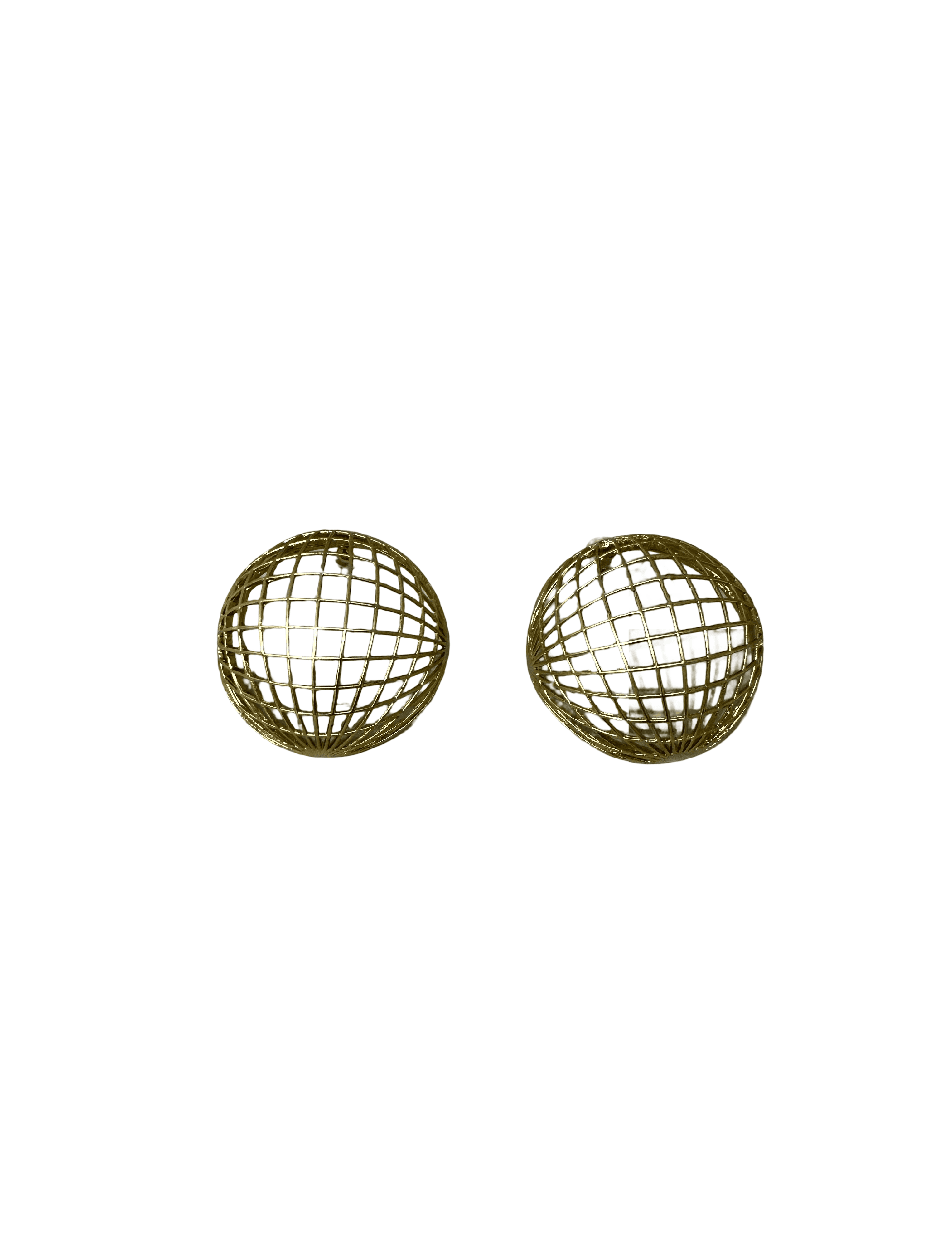 Golden Globe Stud Earrings