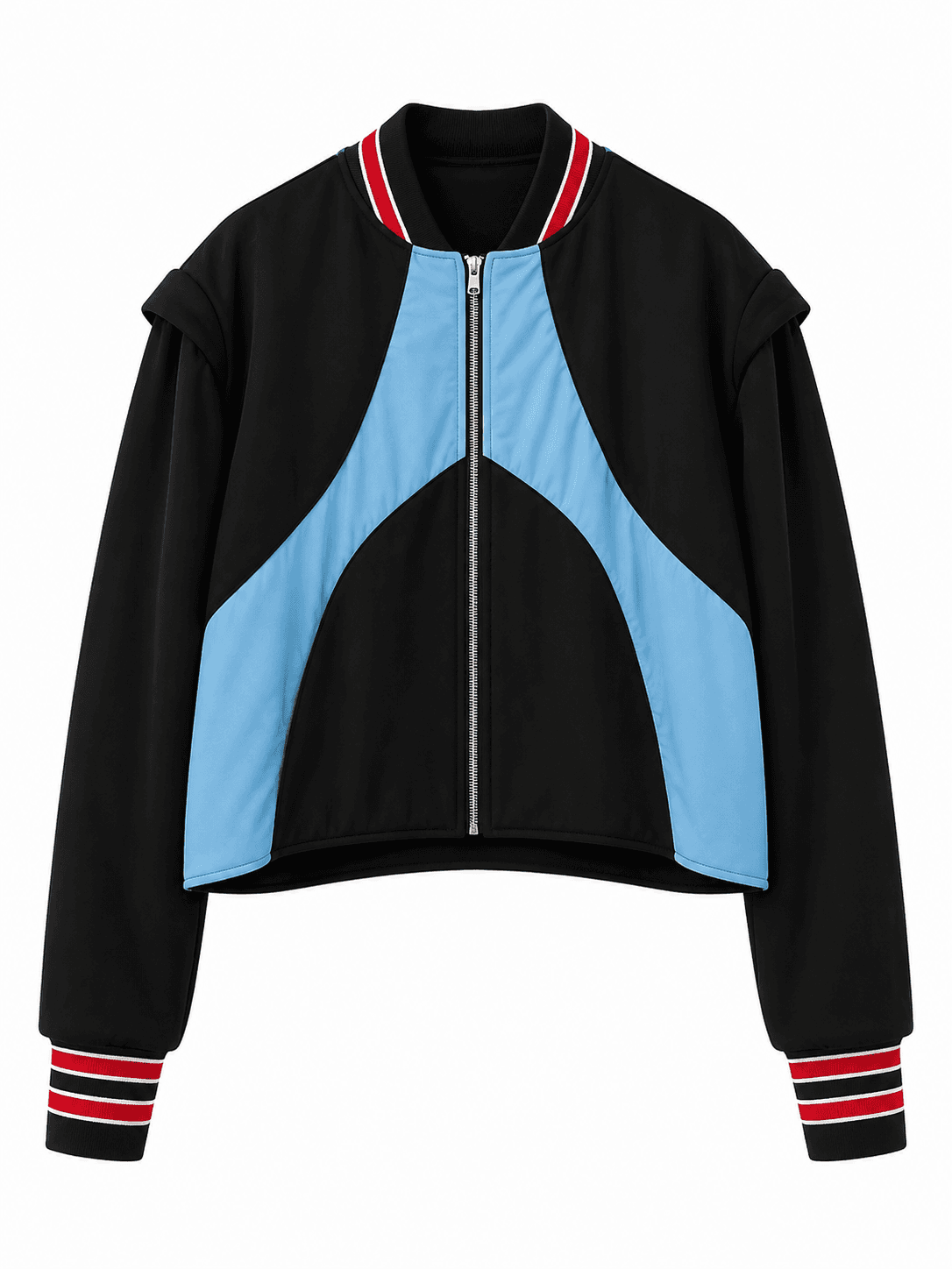 Colorblock Varsity Bomber Jacket 