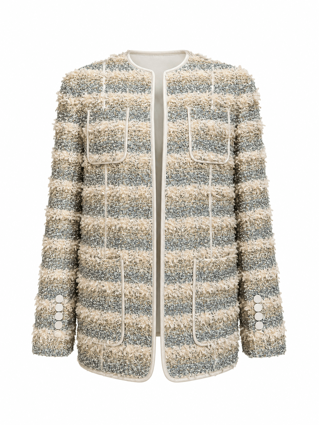 FRINGE TWEED JACKET