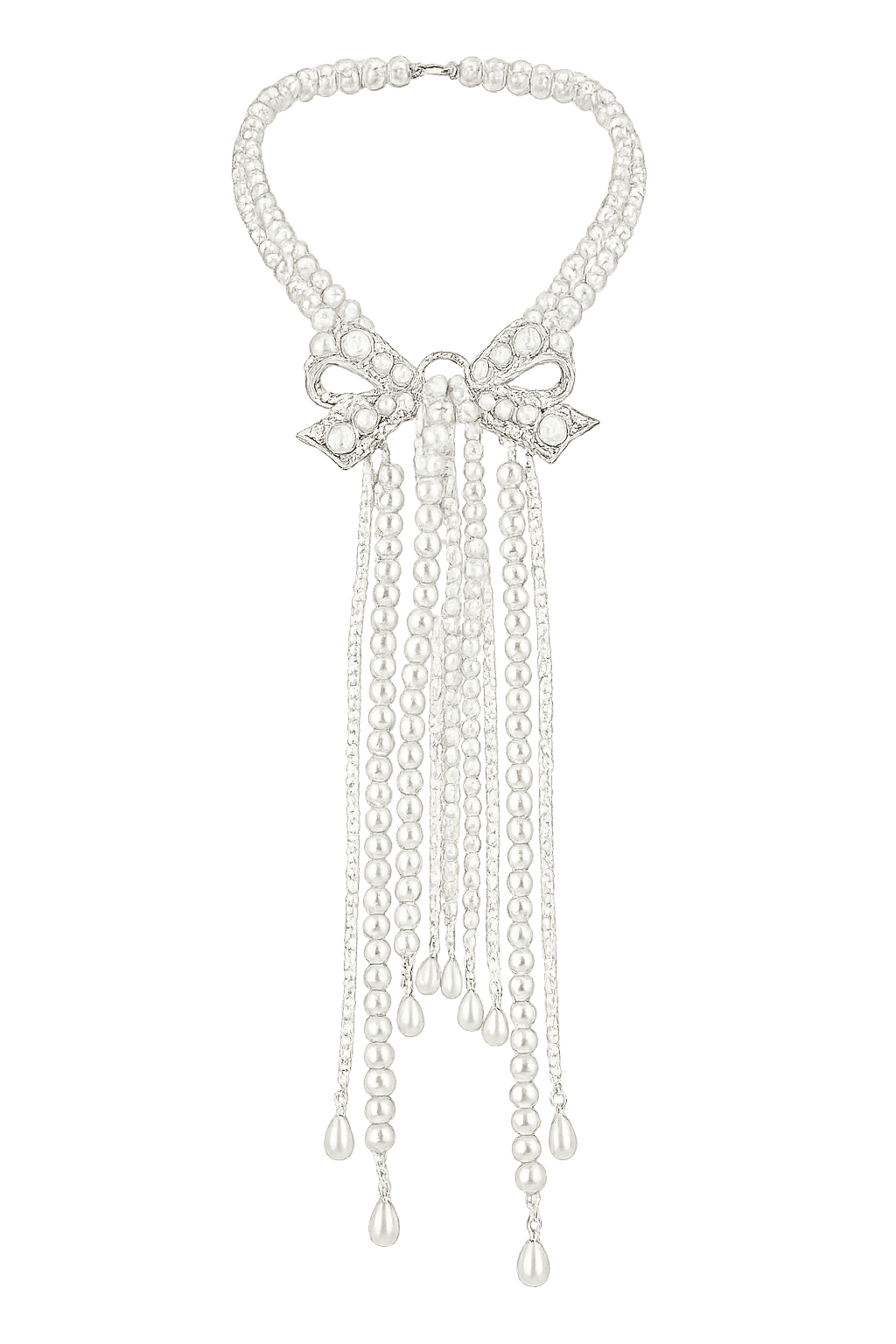 Pearl Bow Necklace