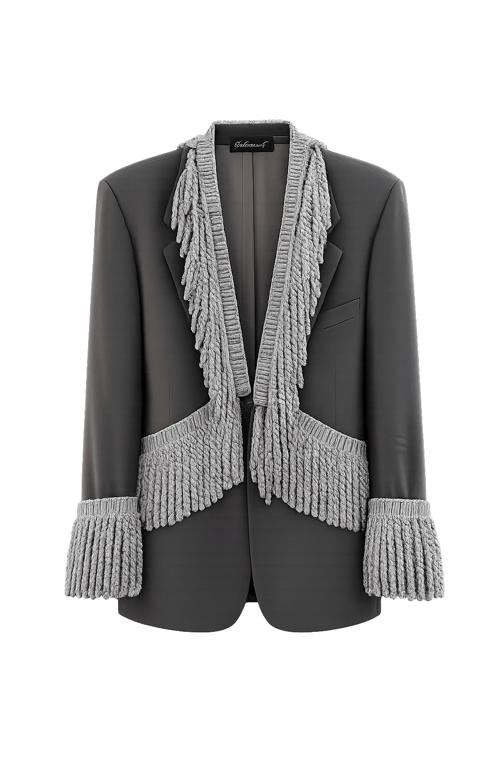 Fringe Trim Tailored Blazer