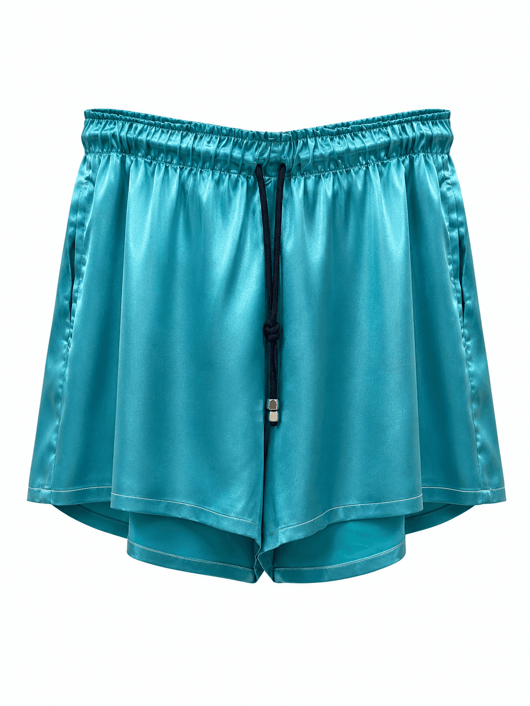 Relaxed Satin Shorts