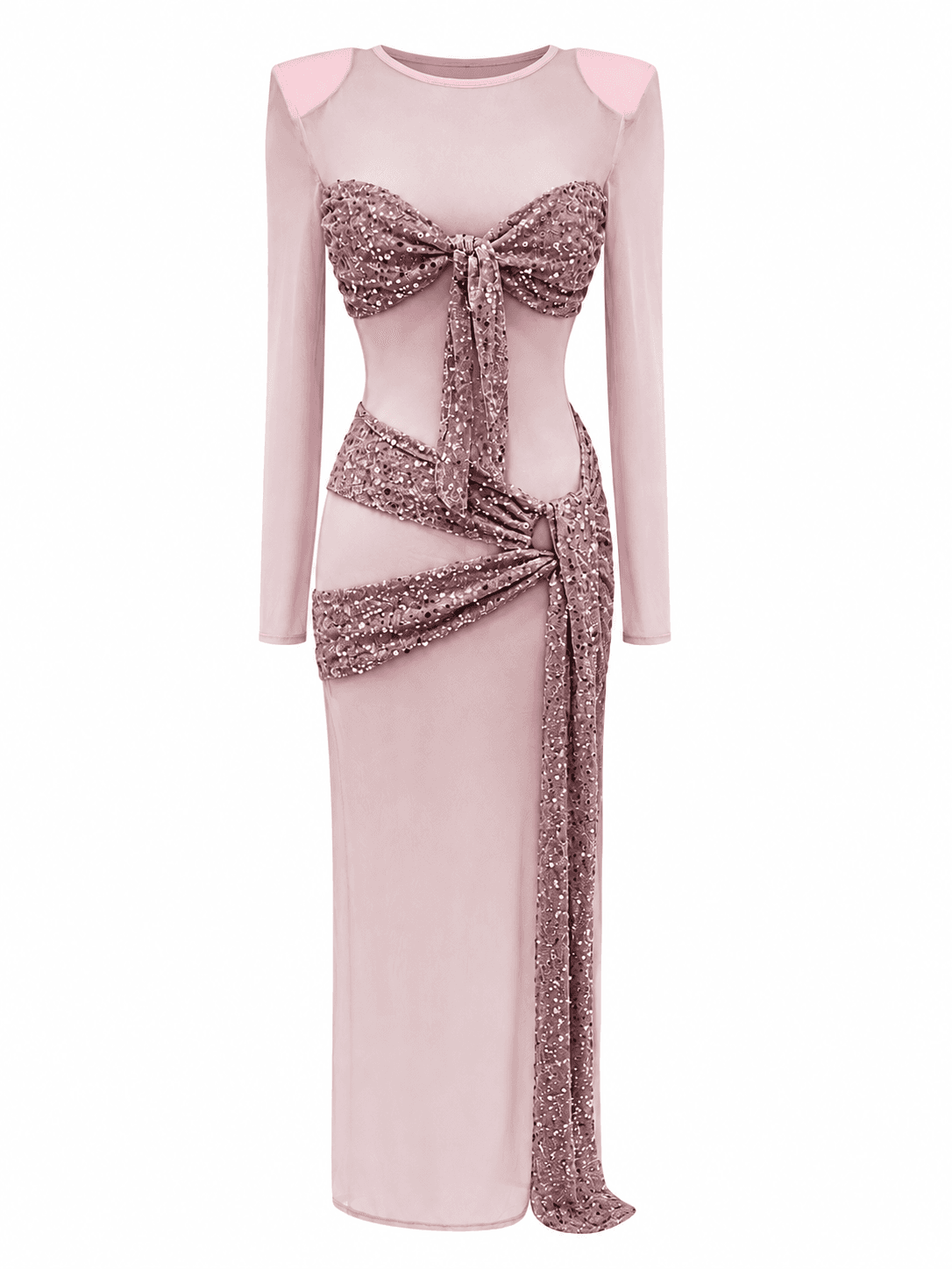Sheer Pink cover-up gown