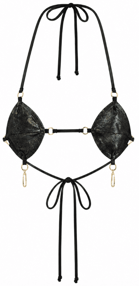 Anthro Areolar Bra Black/Gold 